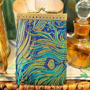 Cathayana Peacock SlimCard Holder Wallet